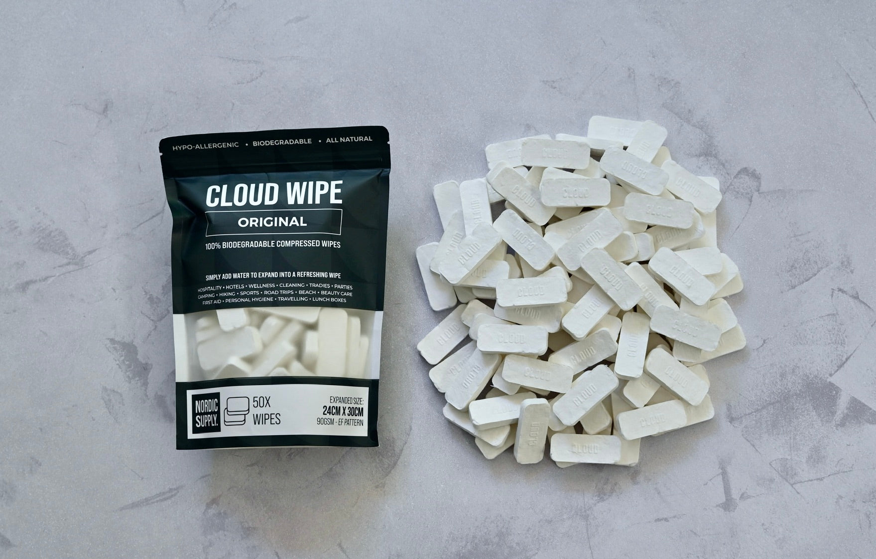 Cloud Wipe Original  50 Wipes/bag