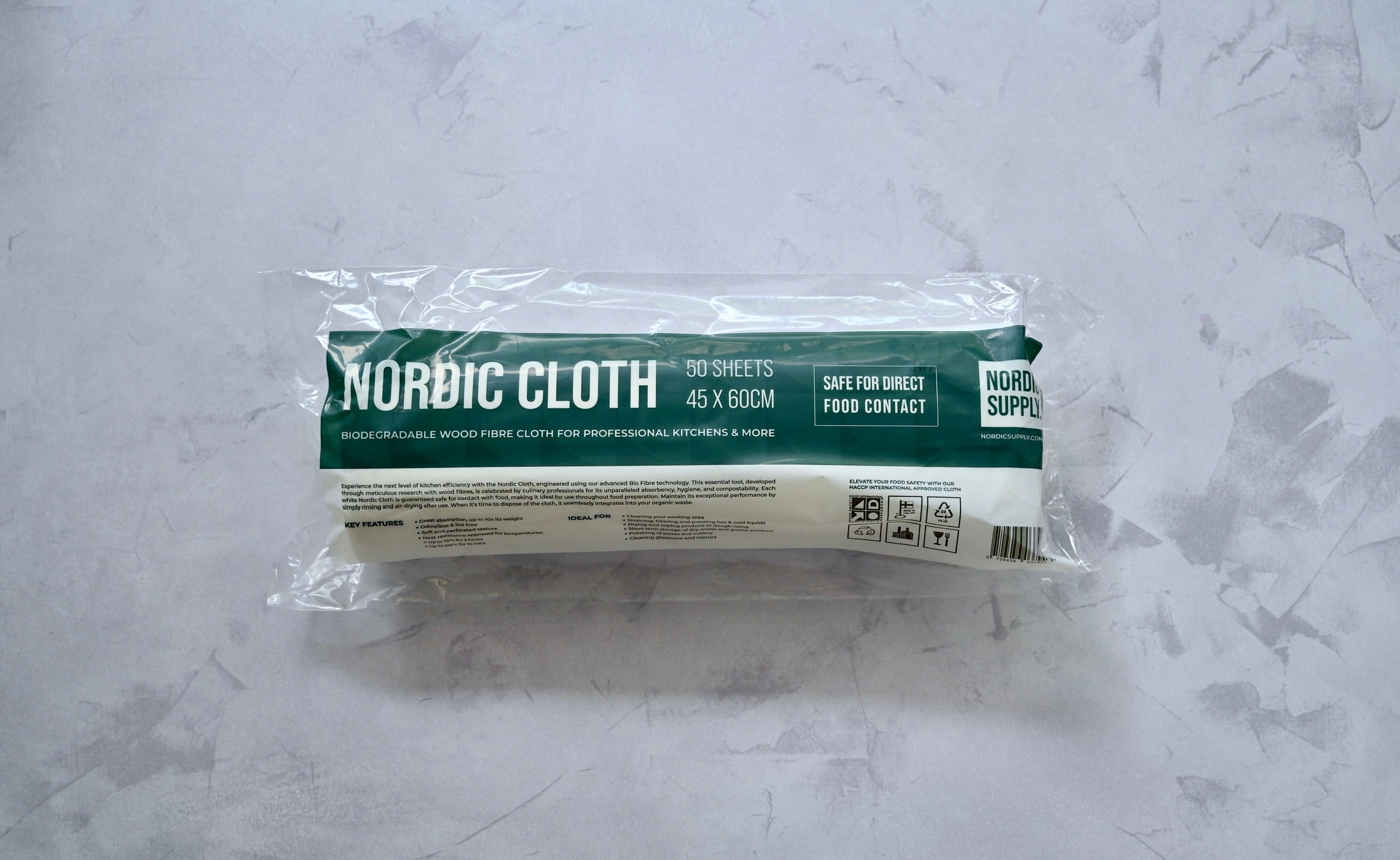 Nordic Cloth  50 sheets/roll - SAFE FOR DIRECT FOOD CONTACT